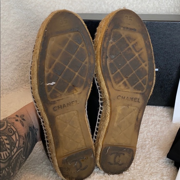 Chanel Espadrilles Black Lambskin 35 - Picture 6 of 8